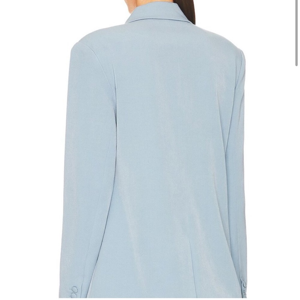 NWT- WeWoreWhat x Revolve Double Breasted Blazer Suiting Twill Storm - Picture 4 of 13